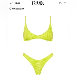 TRIANGL bikini $80 obo
New w tags, Never worn
Top size medium, Bottom size small